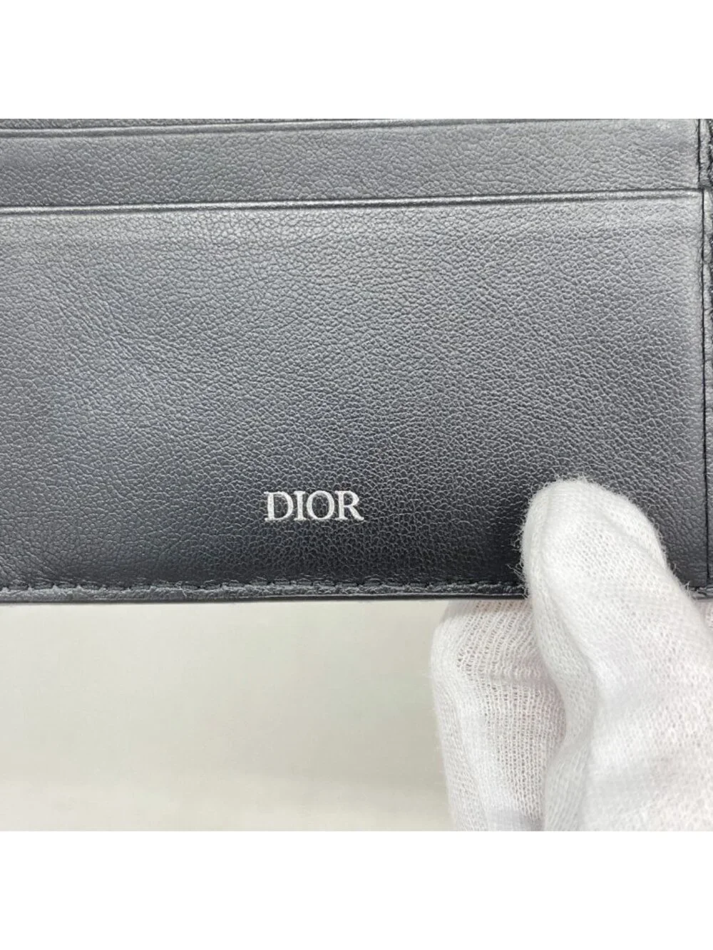 Dior Wallet Trotter Canvas Navy Silver
